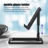 Foldable Mobile Phone Desktop Stand – Black - Image 2